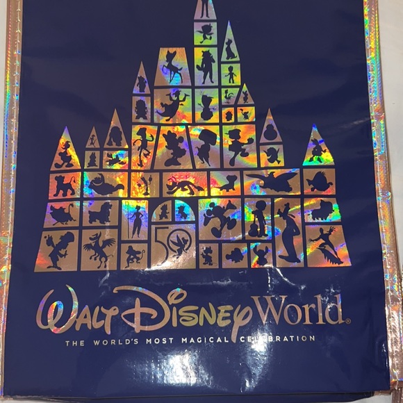 Walt Disney World's 50th Celebration Small Medium Duo Reuseable Tote NWT - Picture 4 of 6